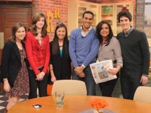 Lizzie Marie Likness, founder of Lizzie Marie Cuisine, on the Rachael Ray show.