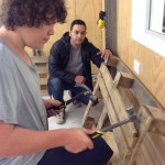 Co-founder Gabriel with Adrian at work (Supplied)